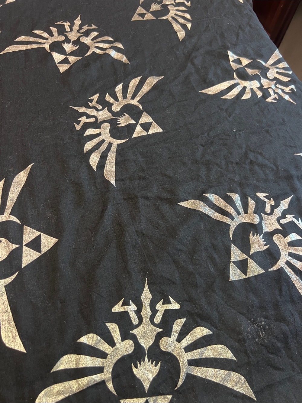 Legend of Zelda Twilight Princess infinity scarf black silver z92